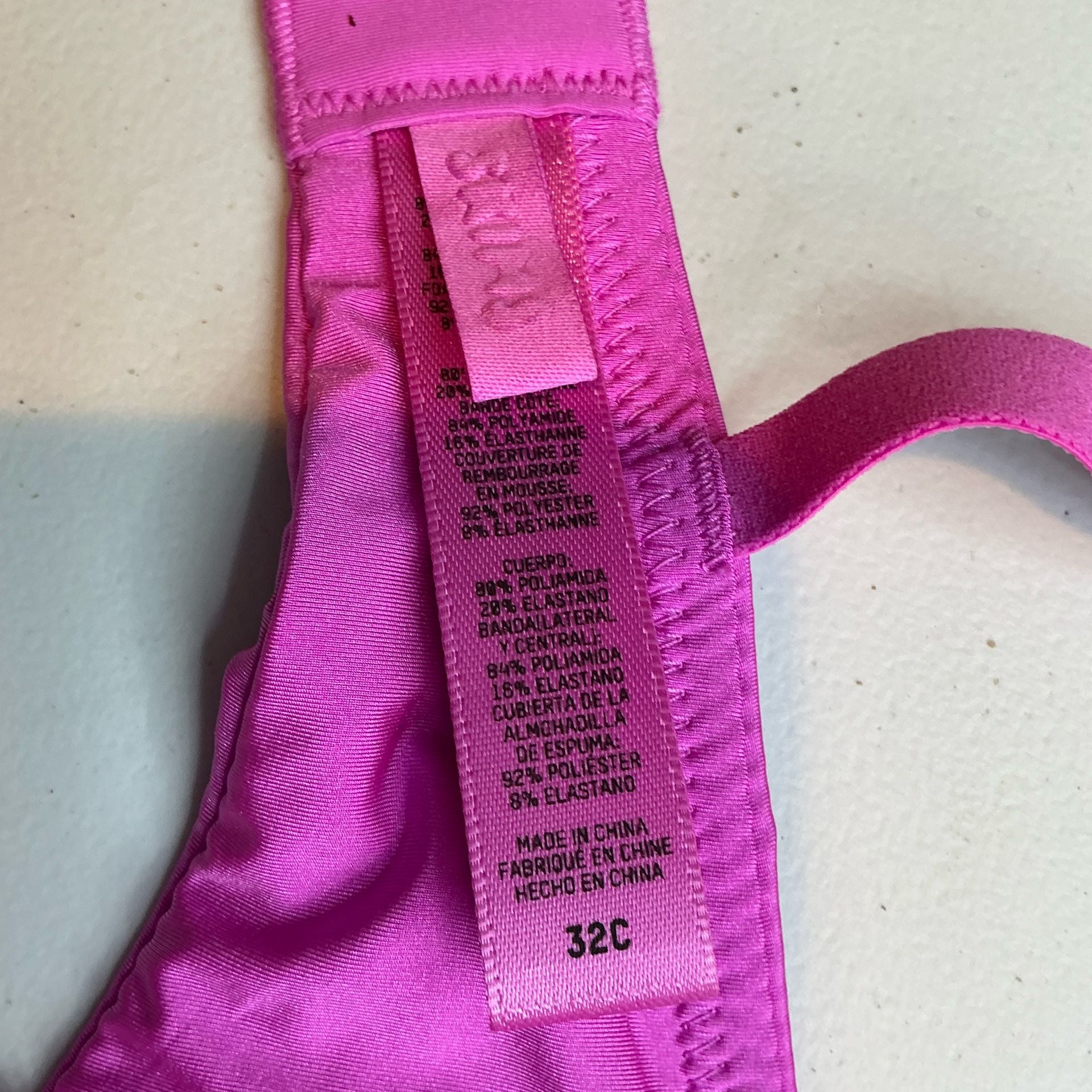 SKIMS Pink Triangle Bralette Size 32C 6