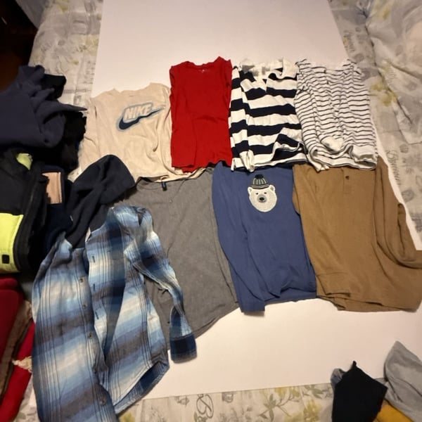 Assorted Long Sleeve Shirts and Tops Bundle size 7