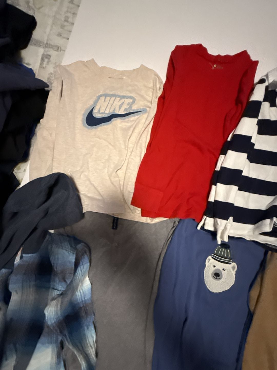 Assorted Long Sleeve Shirts and Tops Bundle size 7 6