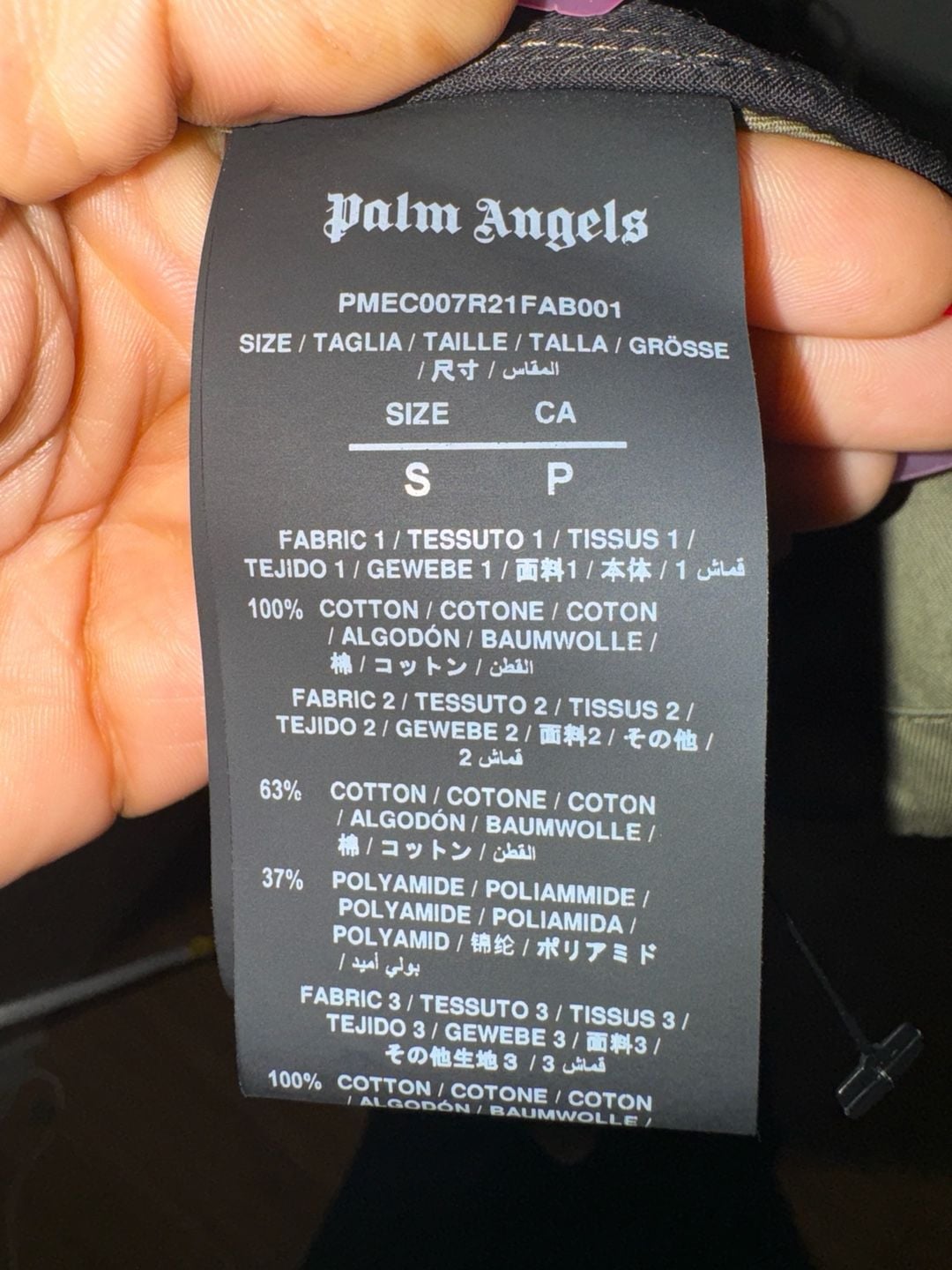 Palm Angels Green Multi-Pocket Hooded Jacket 11