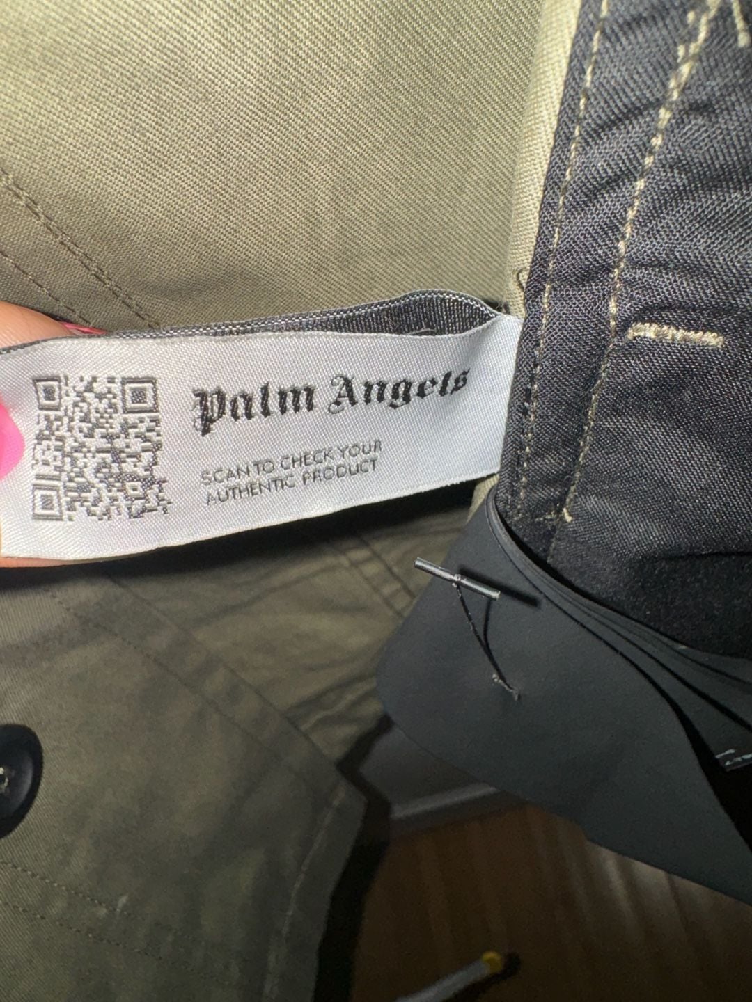 Palm Angels Green Multi-Pocket Hooded Jacket 12