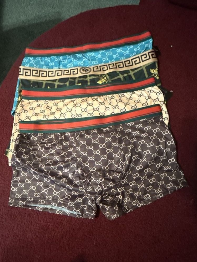 Men's Printed Boxer Briefs Set of 4 1