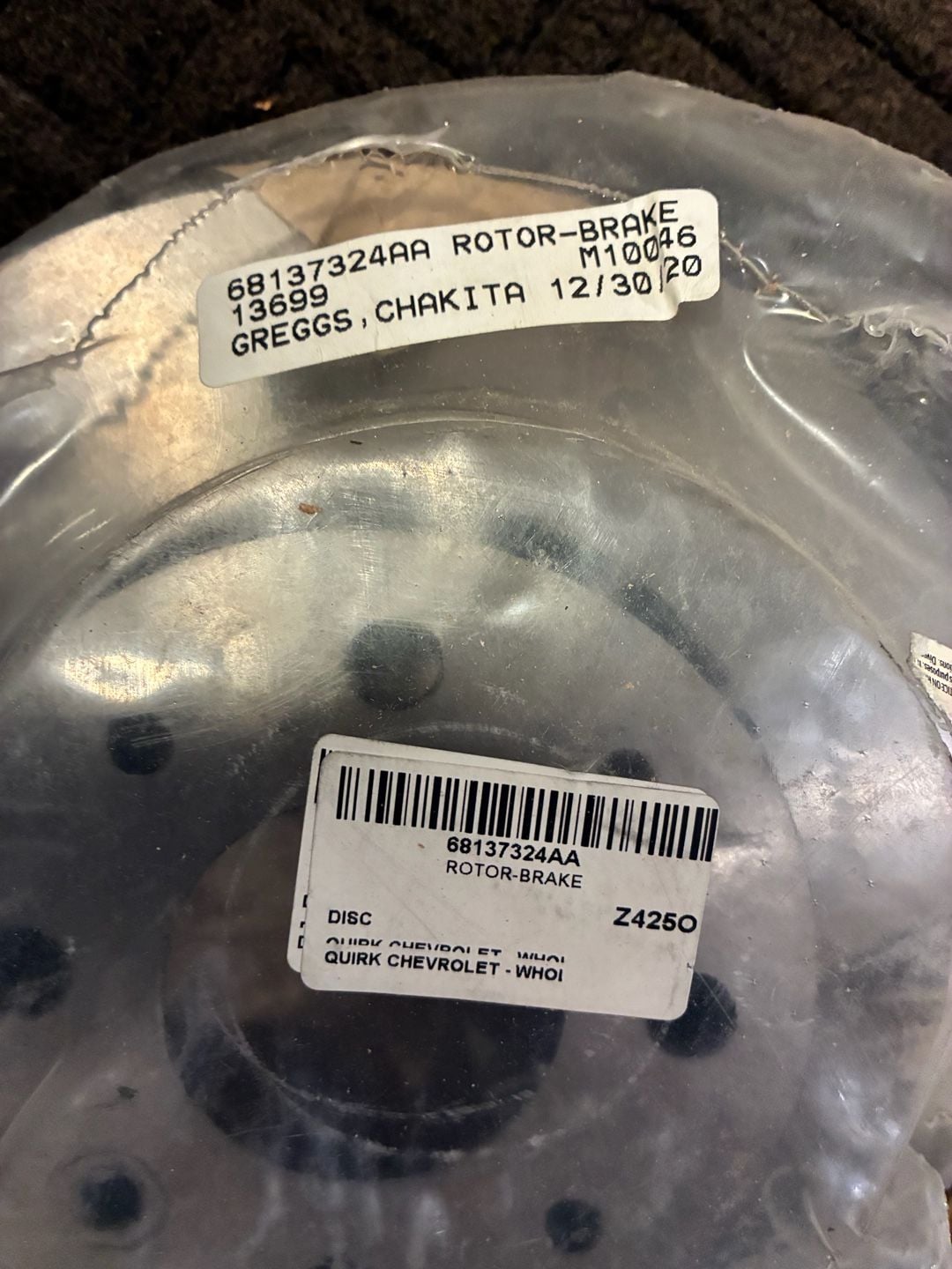Mopar 68137324AA Brake Rotor 2