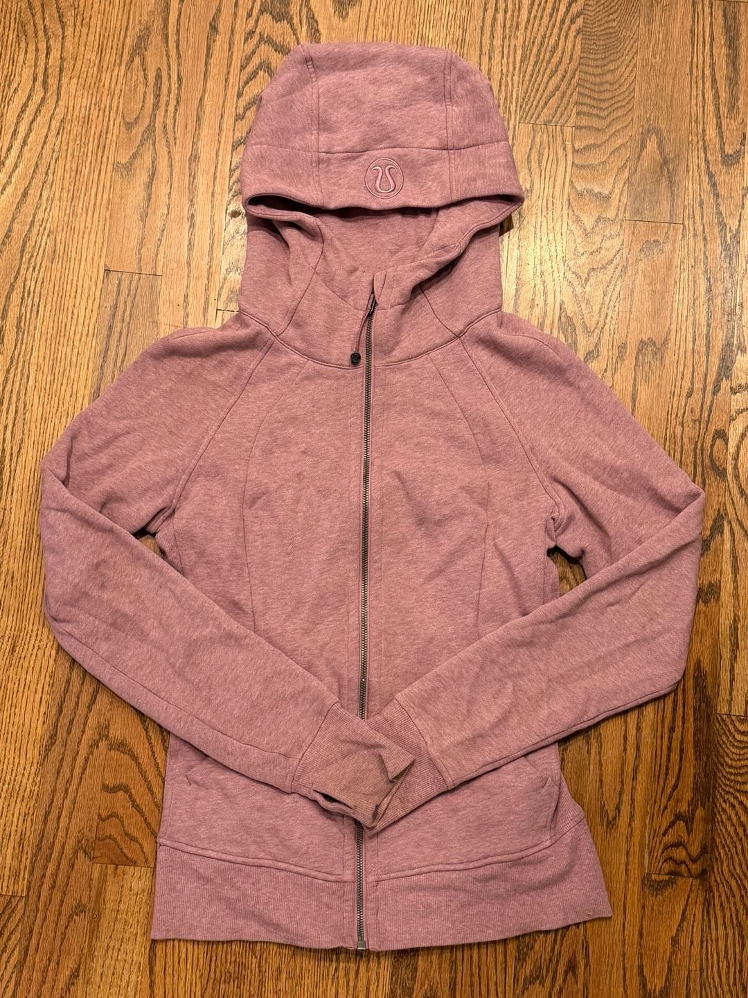 Lululemon Scuba Hoodie Full Zip Heathered Pink 2