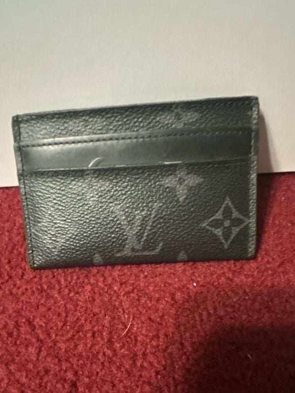 Louis Vuitton Monogram Eclipse Coated Canvas Double Card Holder 2