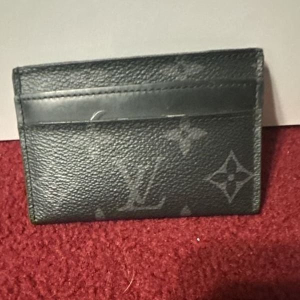 Louis Vuitton Monogram Eclipse Coated Canvas Double Card Holder