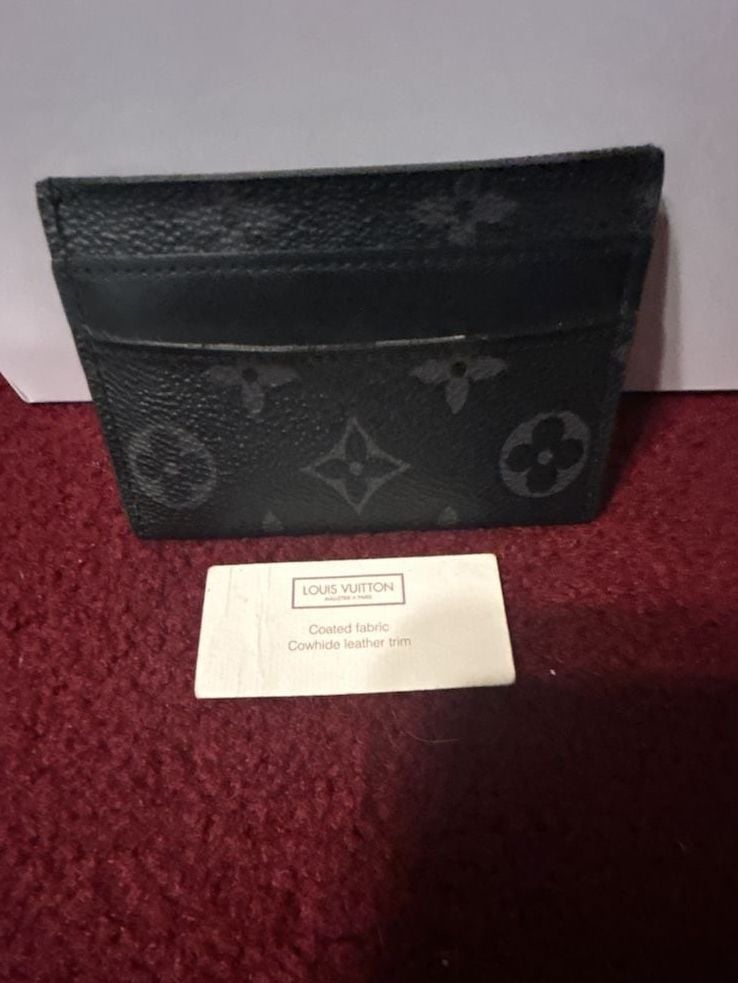 Louis Vuitton Monogram Eclipse Coated Canvas Double Card Holder 3