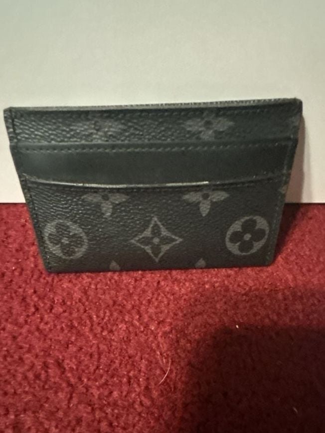 Louis Vuitton Monogram Eclipse Coated Canvas Double Card Holder 4