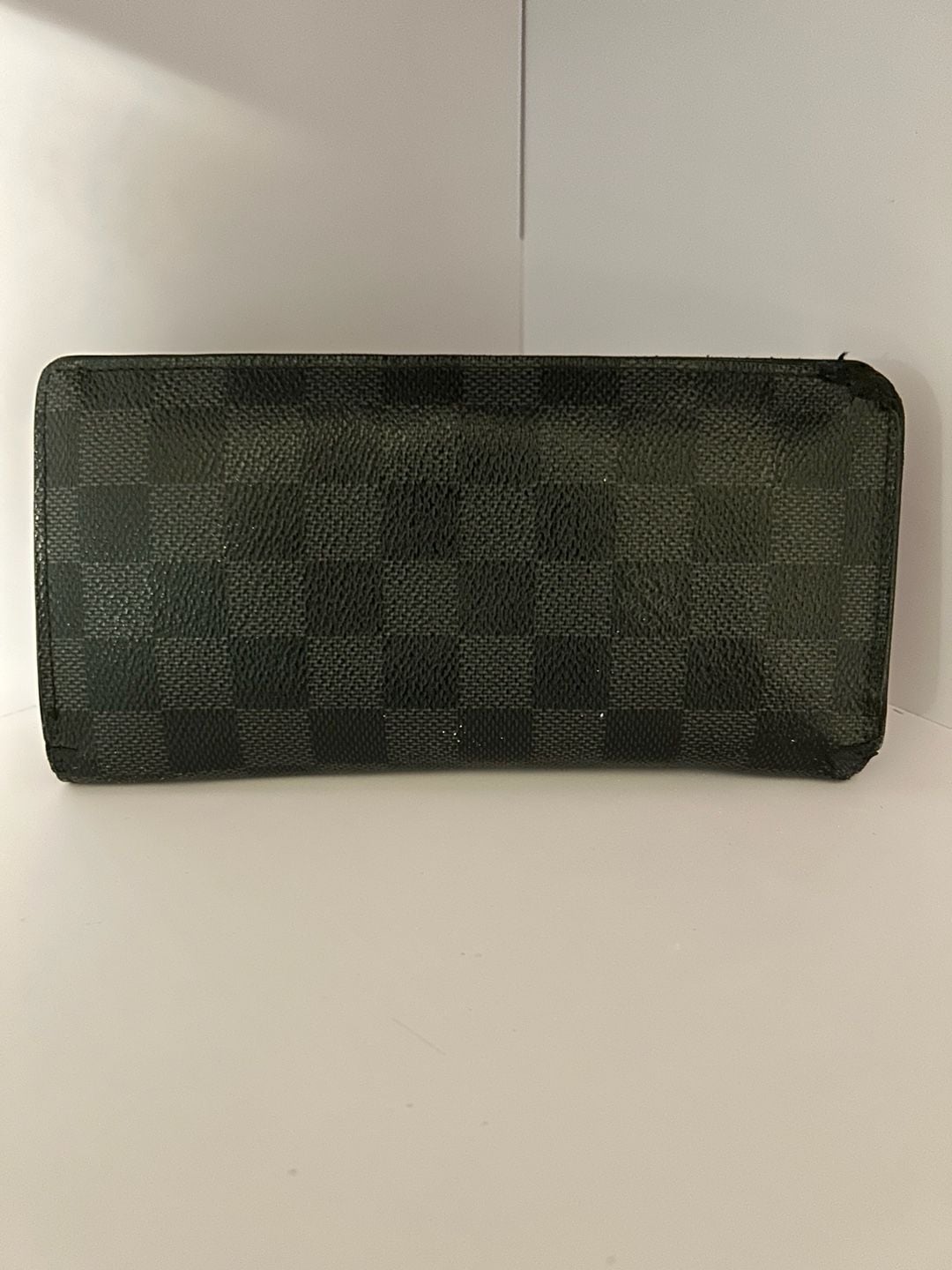 Louis Vuitton Damier Graphite Pattern Coated Canvas Brazza Wallet - Black 1