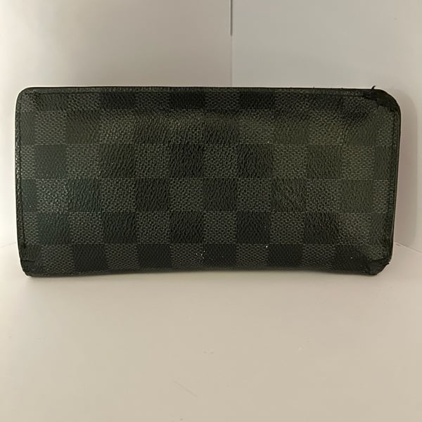 Louis Vuitton Damier Graphite Pattern Coated Canvas Brazza Wallet - Black