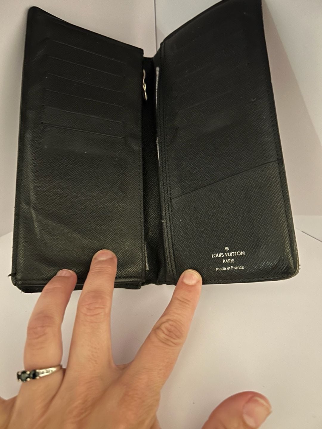 Louis Vuitton Damier Graphite Pattern Coated Canvas Brazza Wallet - Black 3