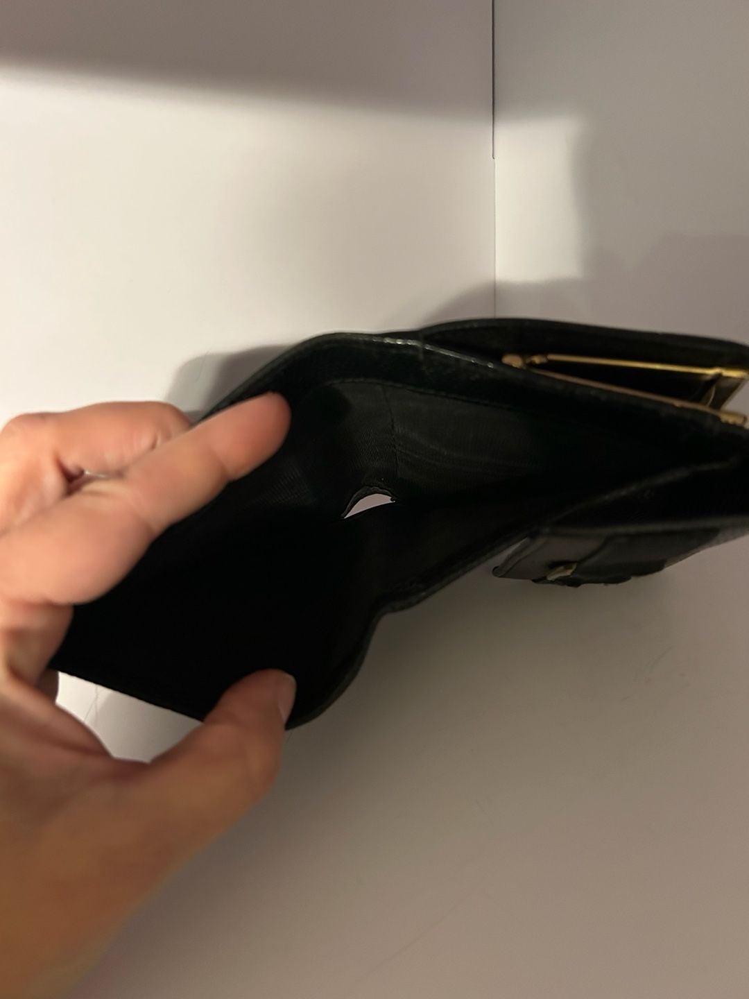 Salvatore Ferragamo Black Textured Leather Wallet With Gancini Clasp 9