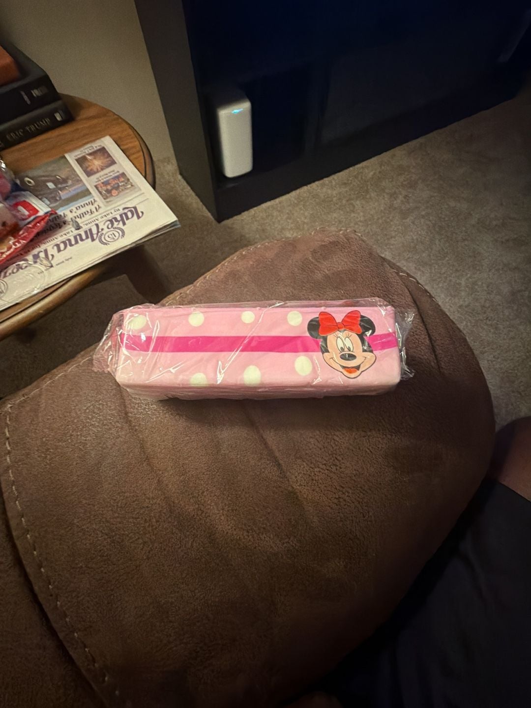 Disney Minnie Mouse Pink Polka Dot Salted Butter Squishy Toy 3