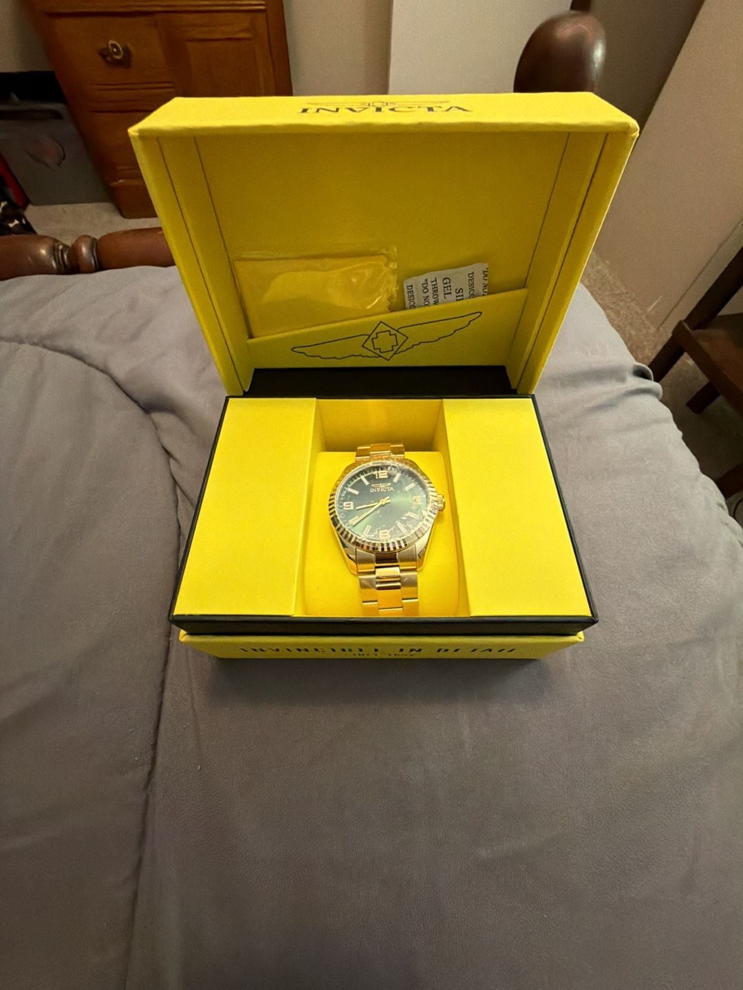 Invicta Men's 47459 Specialty Quartz 3 Hand Green Dial Watch - Macy's, 2
