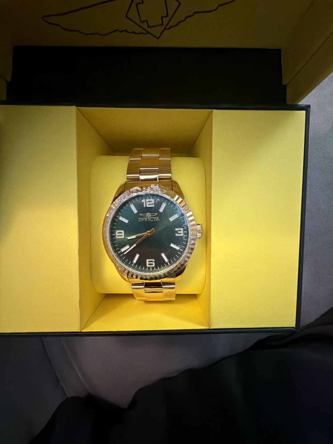 Invicta Men's 47459 Specialty Quartz 3 Hand Green Dial Watch - Macy's, 3