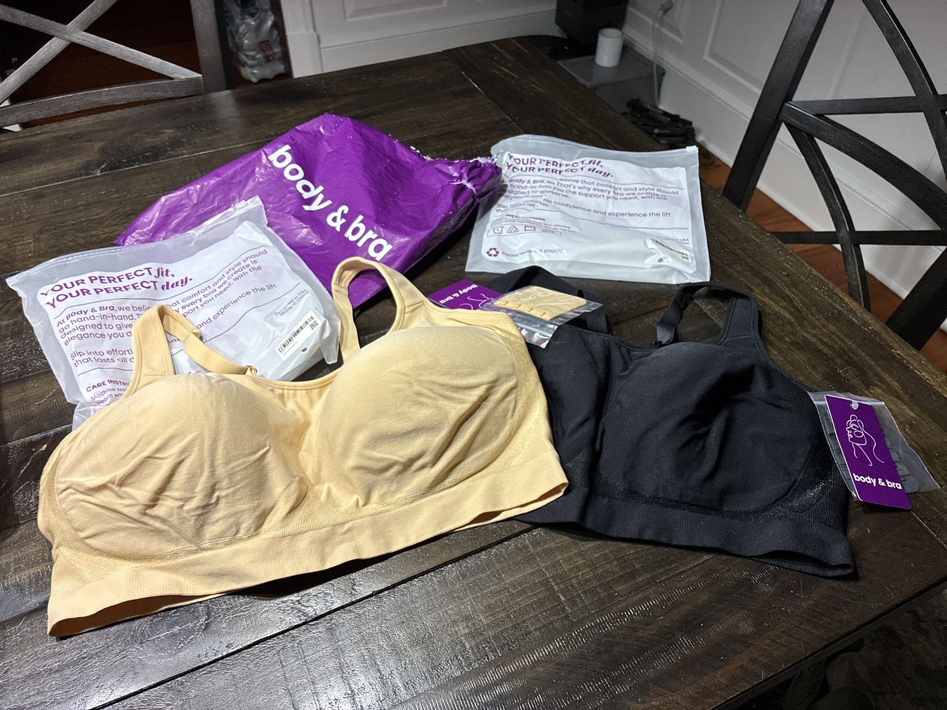 NIP Set of 2 Body & Bra Wireless Push Up Bra Seamless Supportive Plus Size 3XL 1