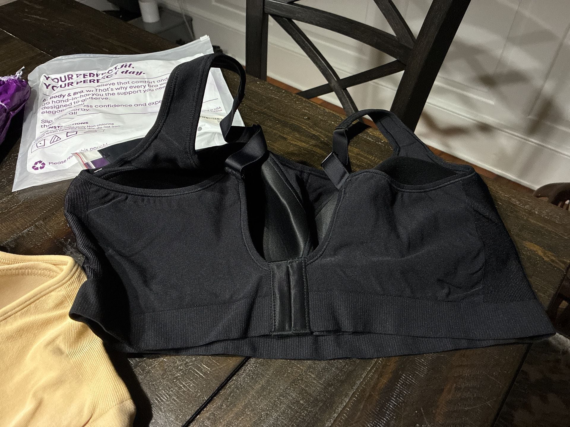 NIP Set of 2 Body & Bra Wireless Push Up Bra Seamless Supportive Plus Size 3XL 3