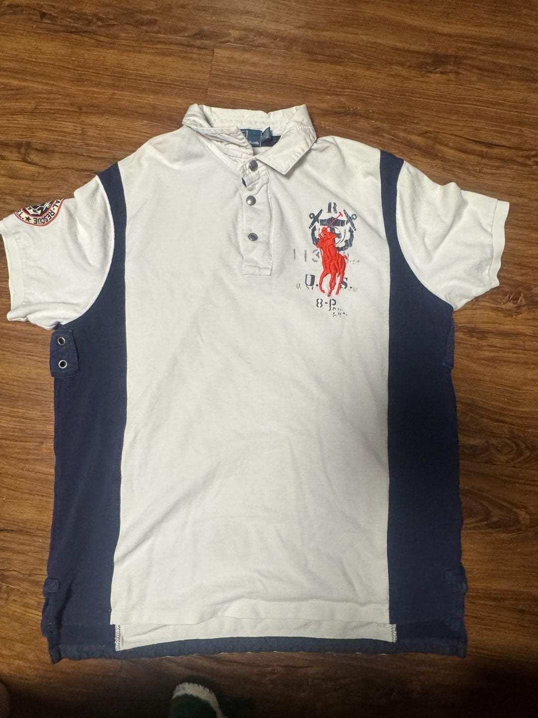 Polo Ralph Lauren USRL Patrol Coastal Rescue Big Pony Polo Shirt XL 2