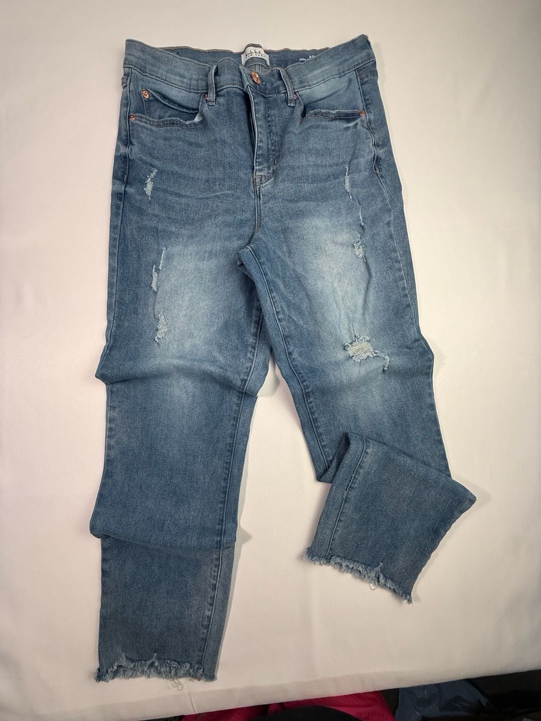 Nicole Miller New York Soho High Rise Ankle Slim Distressed Jeans 2