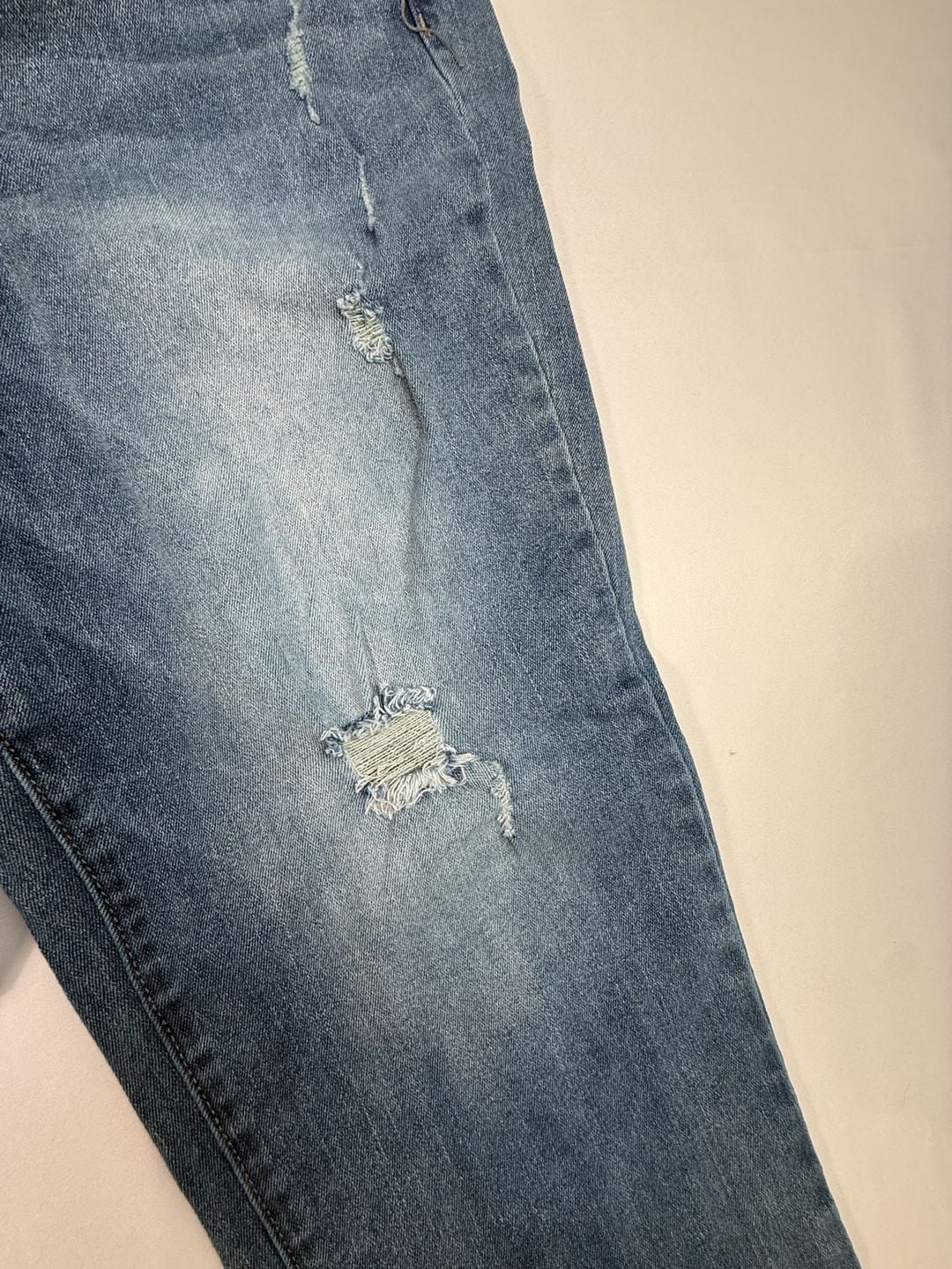Nicole Miller New York Soho High Rise Ankle Slim Distressed Jeans 5