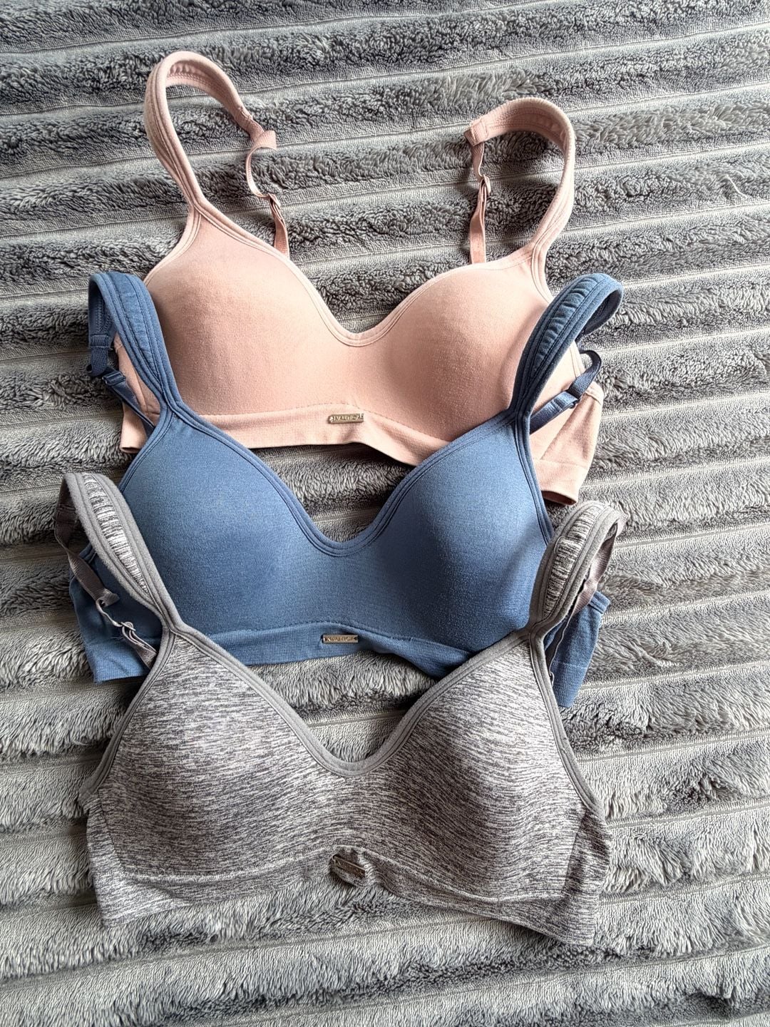 Nautica 3 Piece Intimates Wirefree Comfort Padded Bra Size 34B 1