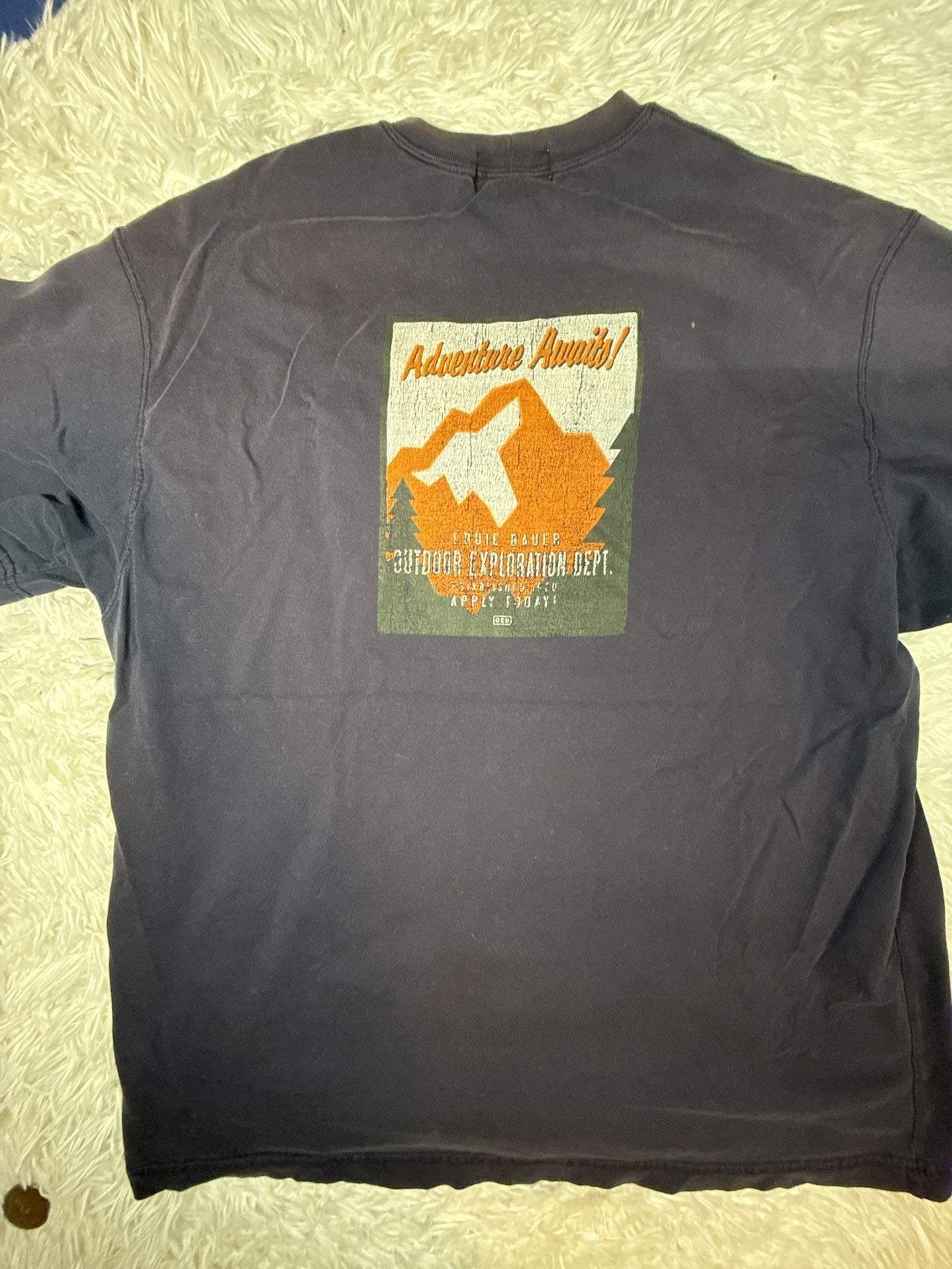 Eddie Bauer Outdoor Exploration Dept Adventure Awaits Graphic T-Shirt 2