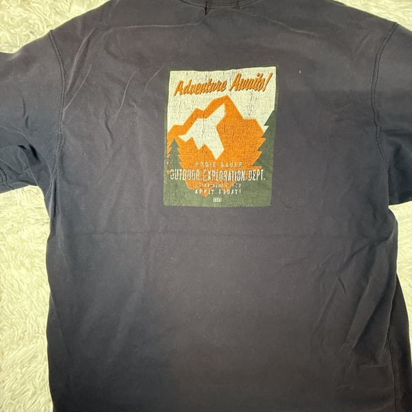 Eddie Bauer Outdoor Exploration Dept Adventure Awaits Graphic T-Shirt