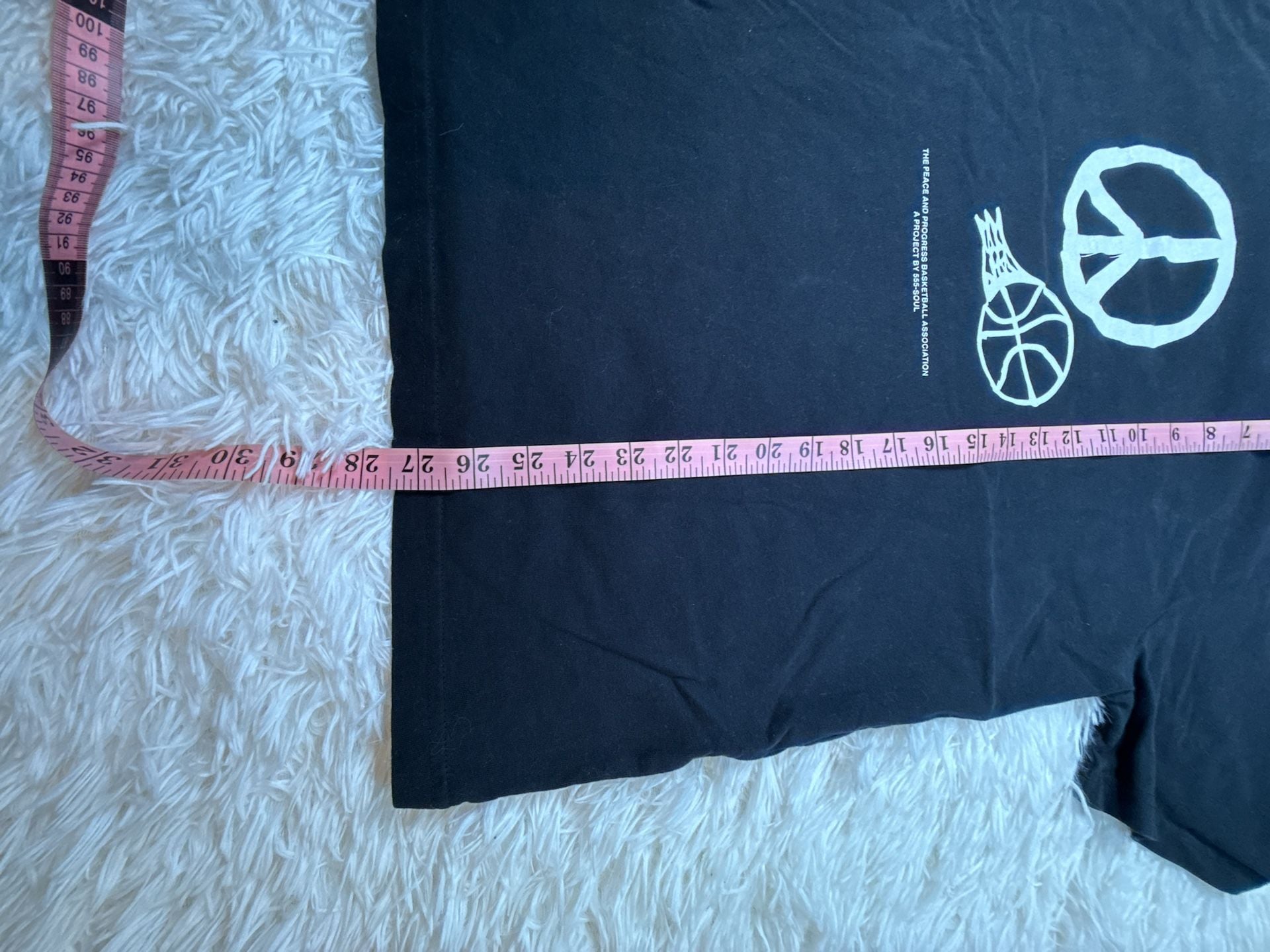 555 Soul Black Peace And Progress Basketball Association Graphic T-Shirt 5
