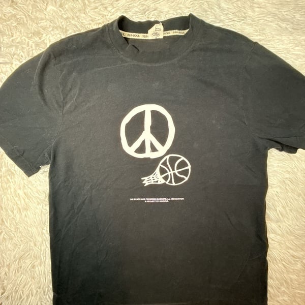 555 Soul Black Peace And Progress Basketball Association Graphic T-Shirt