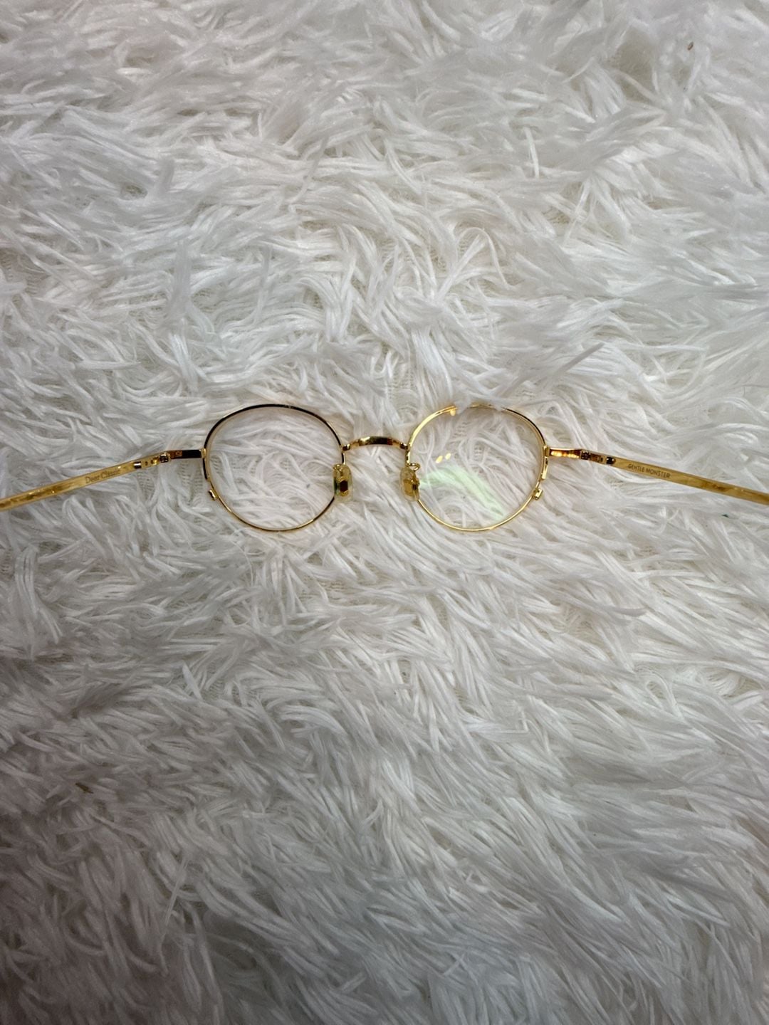 Gentle Monster Dear Classic Gold Round Eyeglasses With Sunclip 6