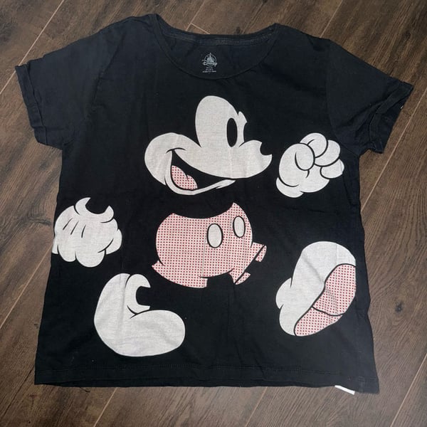 Disney Mickey Mouse Black Graphic T-Shirt