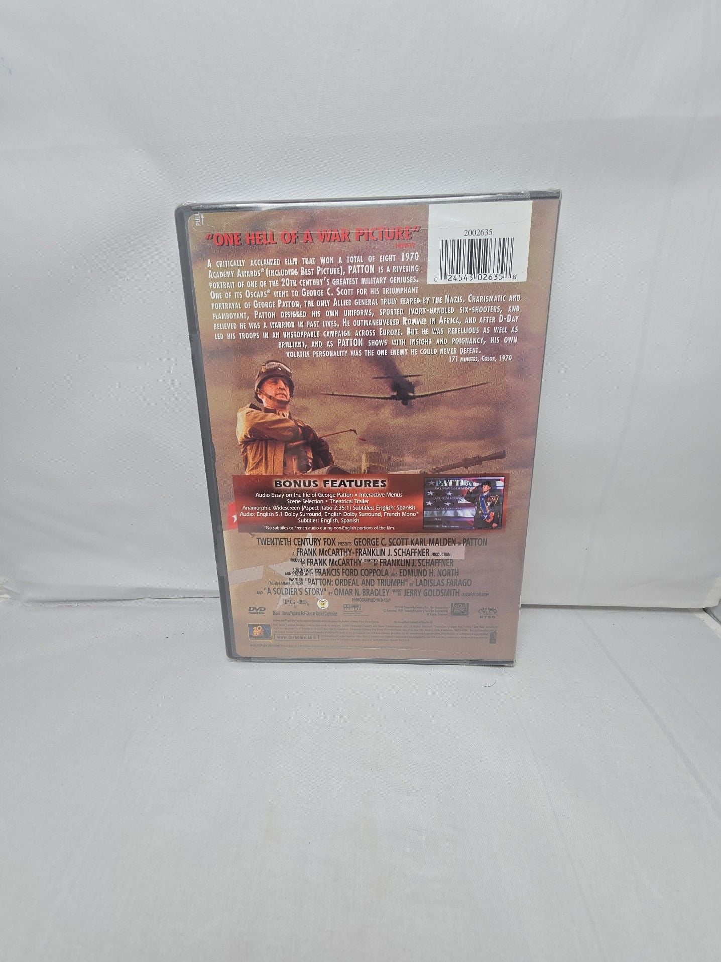 NEW SEALED - Patton (DVD, 1970) George C Scott 2