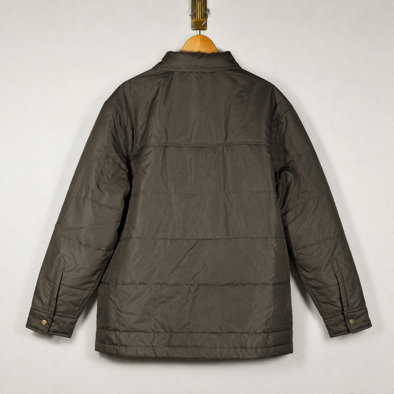 DRI DUCK Ranger 5368 Insulated Work Jacket Men’s L Brown Snap Front 3