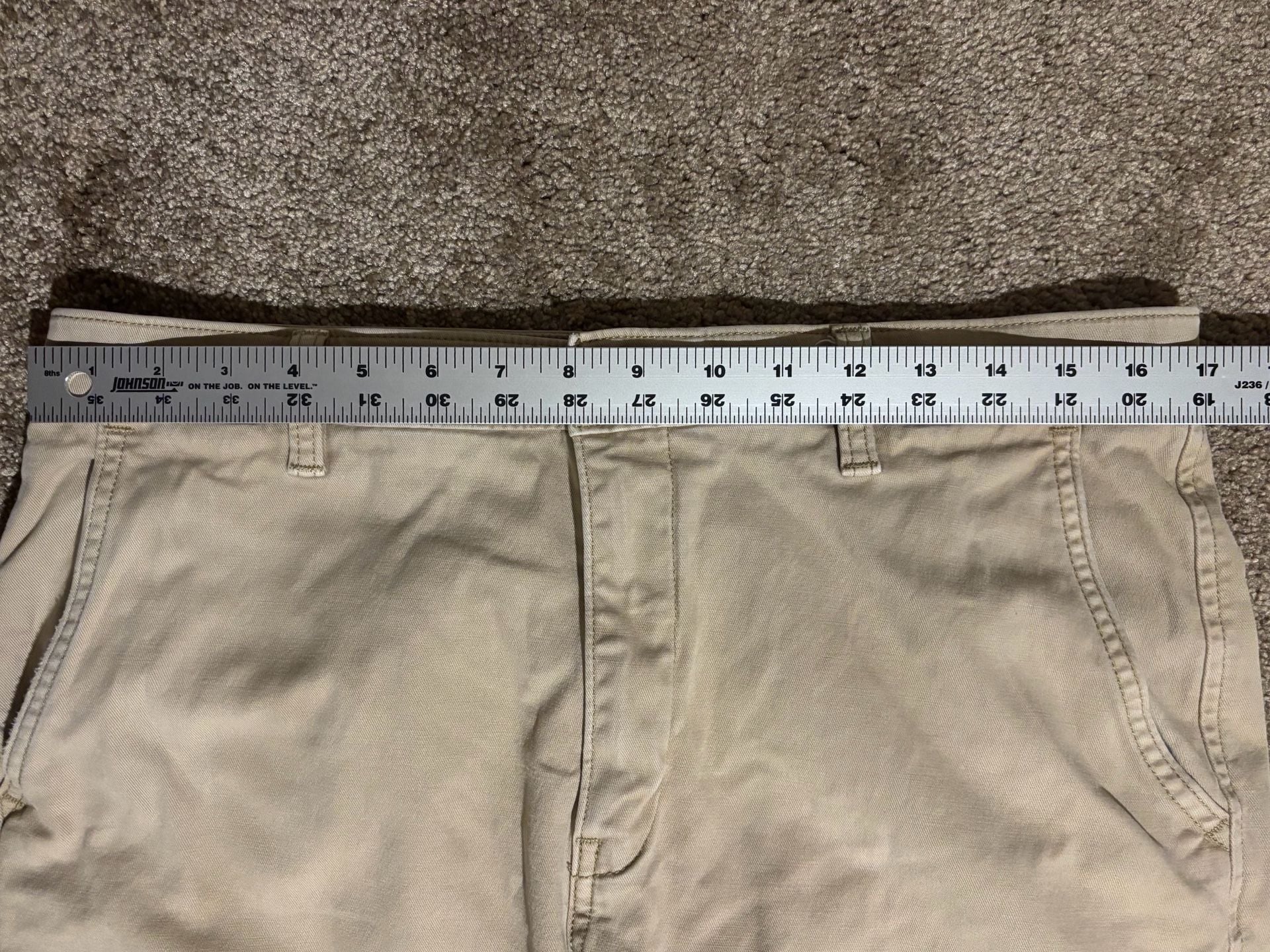 Levi’s Jeans XX Chino Pants 33x32 Relaxed Taper Fit Stretch Khaki 7