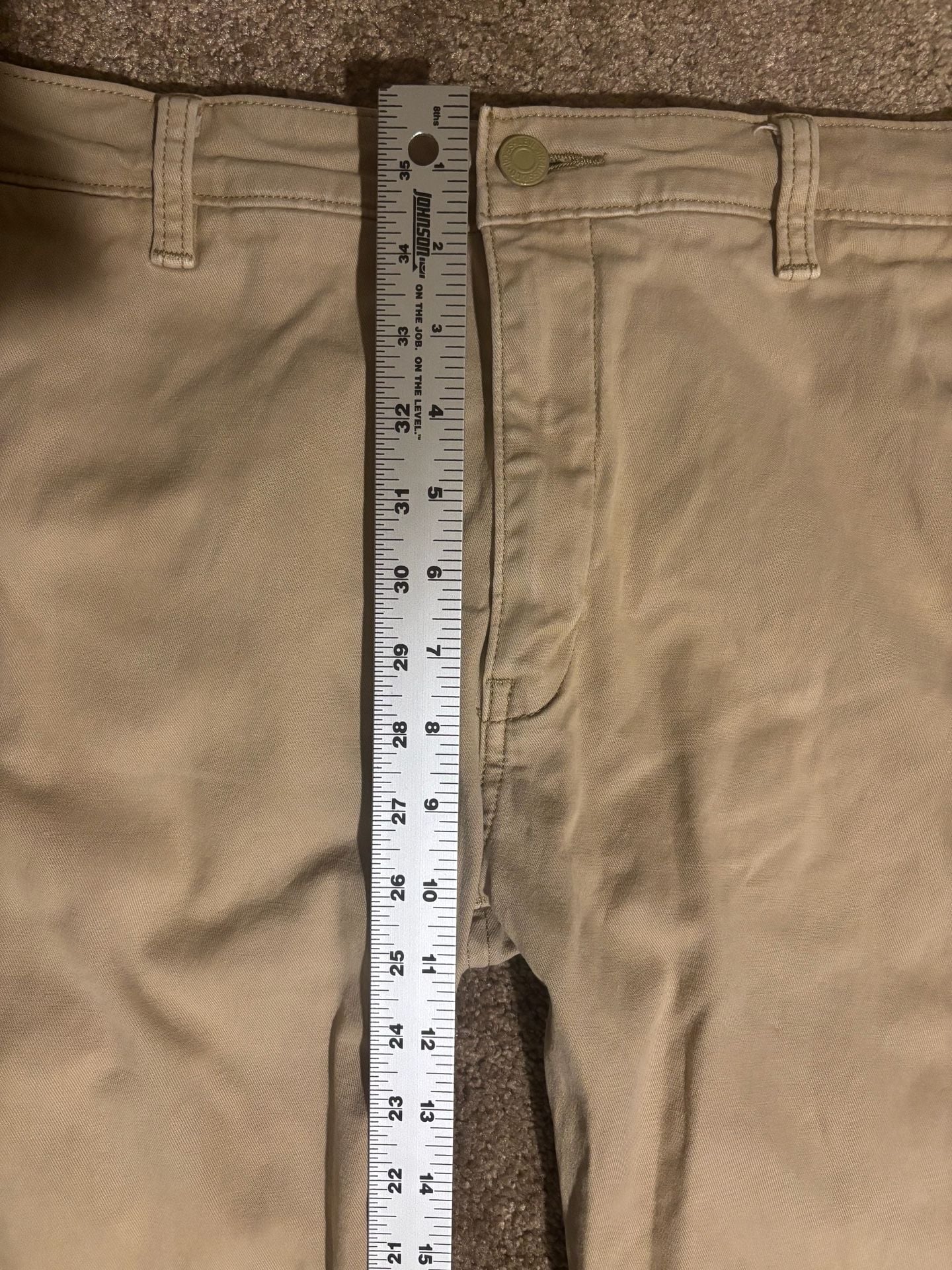 Levi’s Jeans XX Chino Pants 33x32 Relaxed Taper Fit Stretch Khaki 8