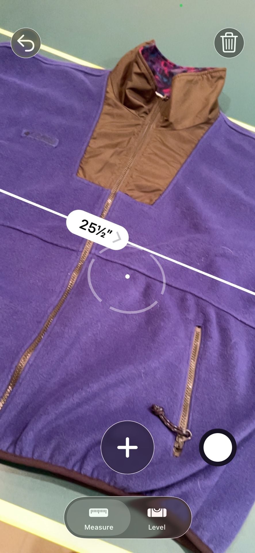 Vintage 90s Columbia Purple & Brown Geometric Fleece Full Zip Jacket 8