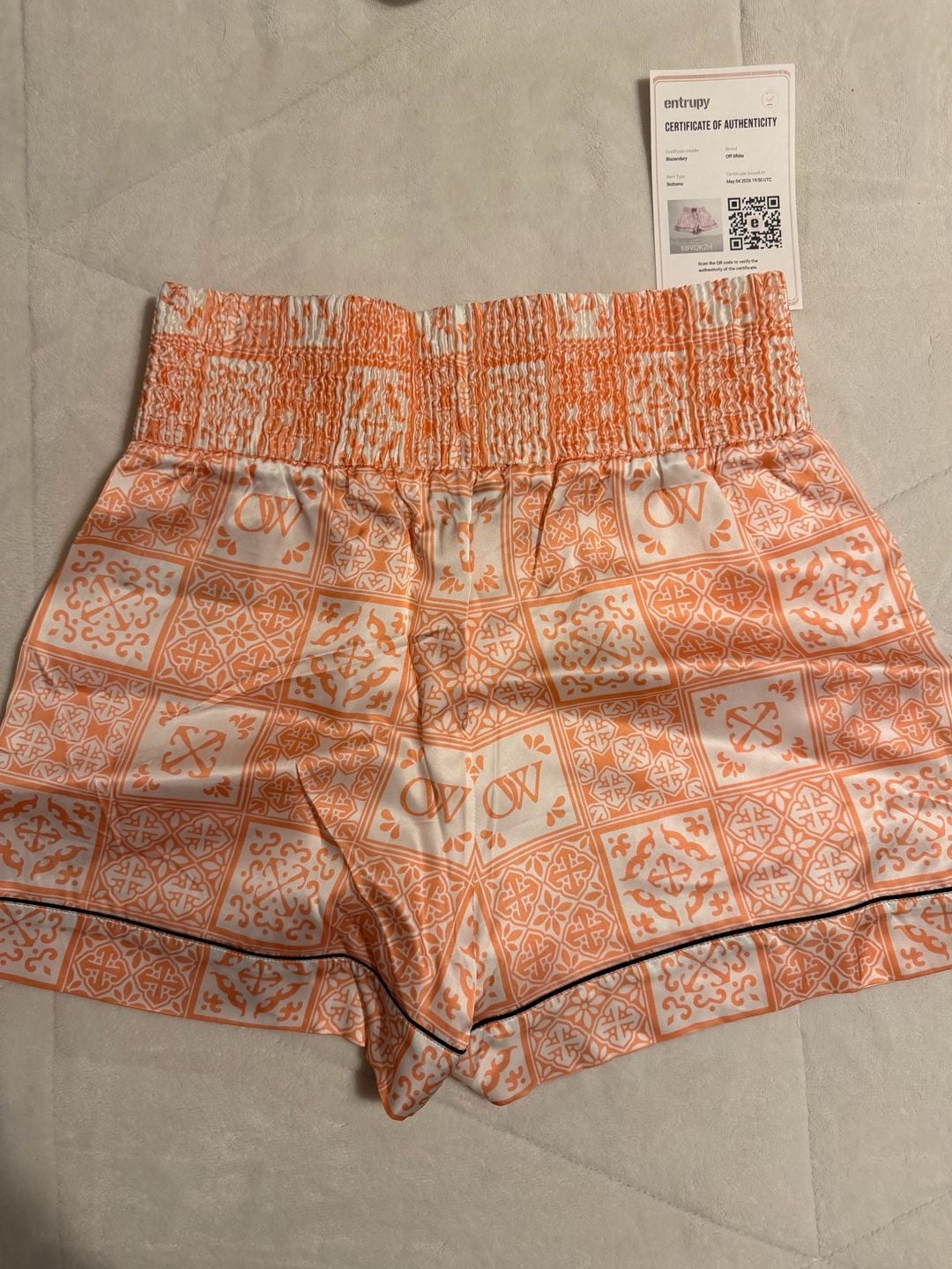 Off-White “Can’t Wait” Ibiza Bandana Shorts Size 40 | Authenticated 4