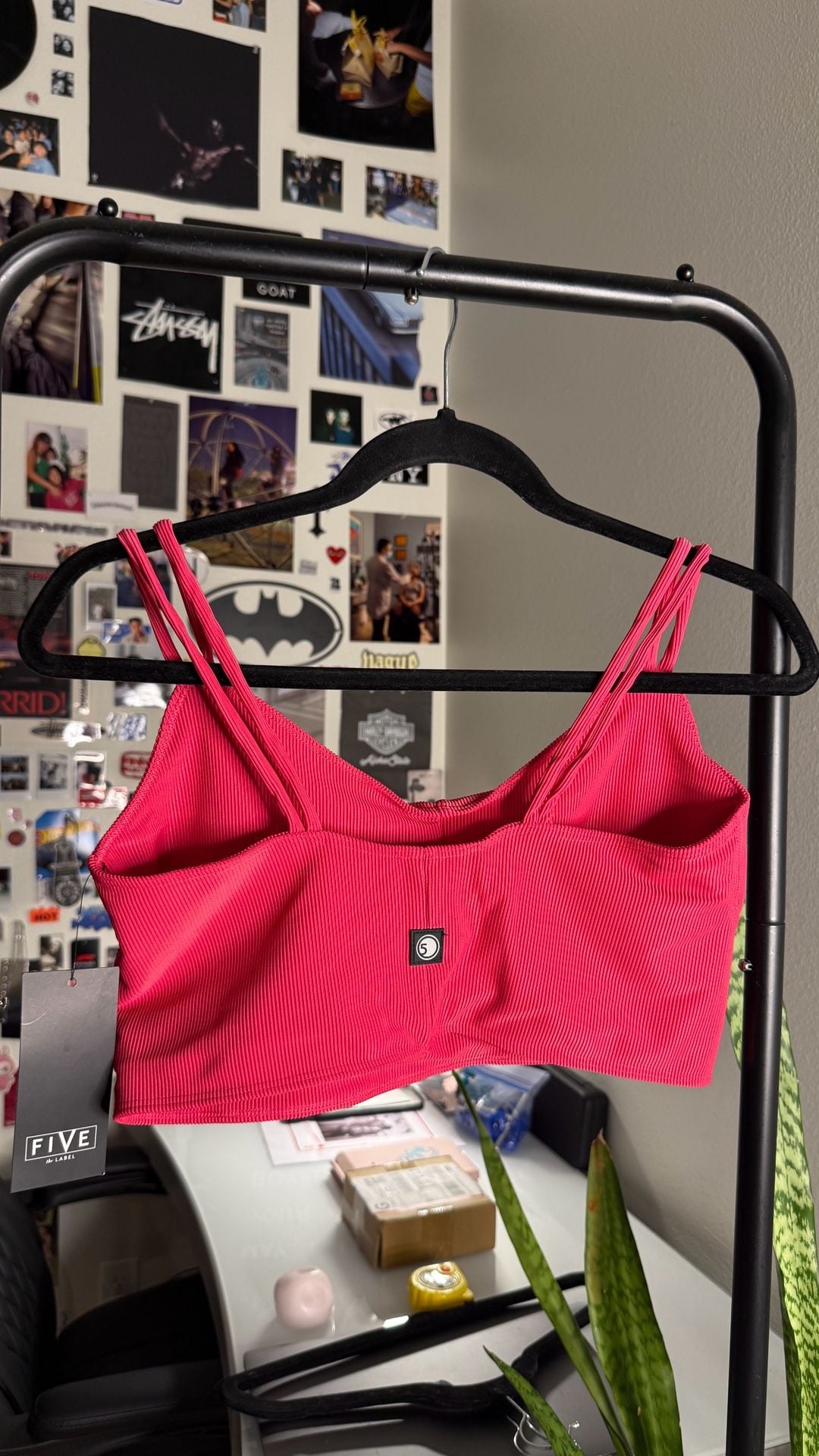 Five Dancewear Paradise Bra - L and shorts - S/ Raspberry gym workout set 5