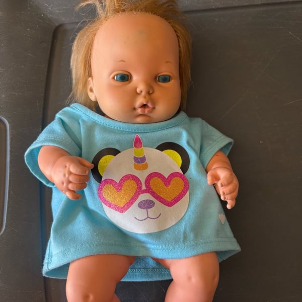 Vintage 1972 Mattel Baby Doll with Blue Eyes and Blonde Hair