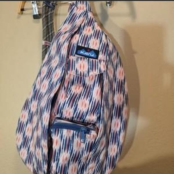 KAVU Rope Sling Bag River Ikat Crossbody Backpack