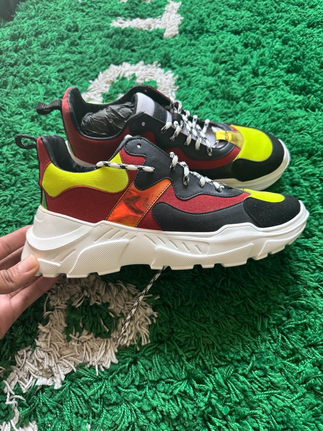 John Geiger 003 Black/Red/Lime Sneakers 2