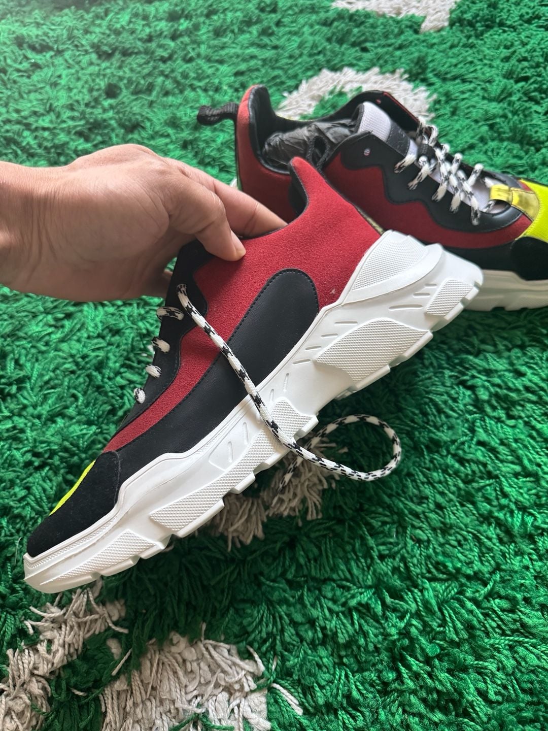 John Geiger 003 Black/Red/Lime Sneakers 4