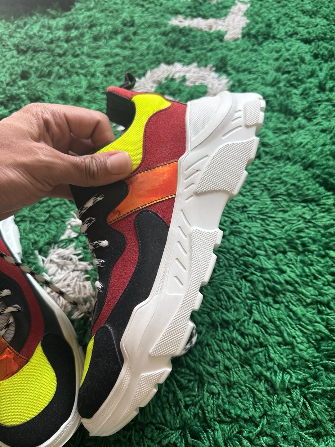 John Geiger 003 Black/Red/Lime Sneakers 6