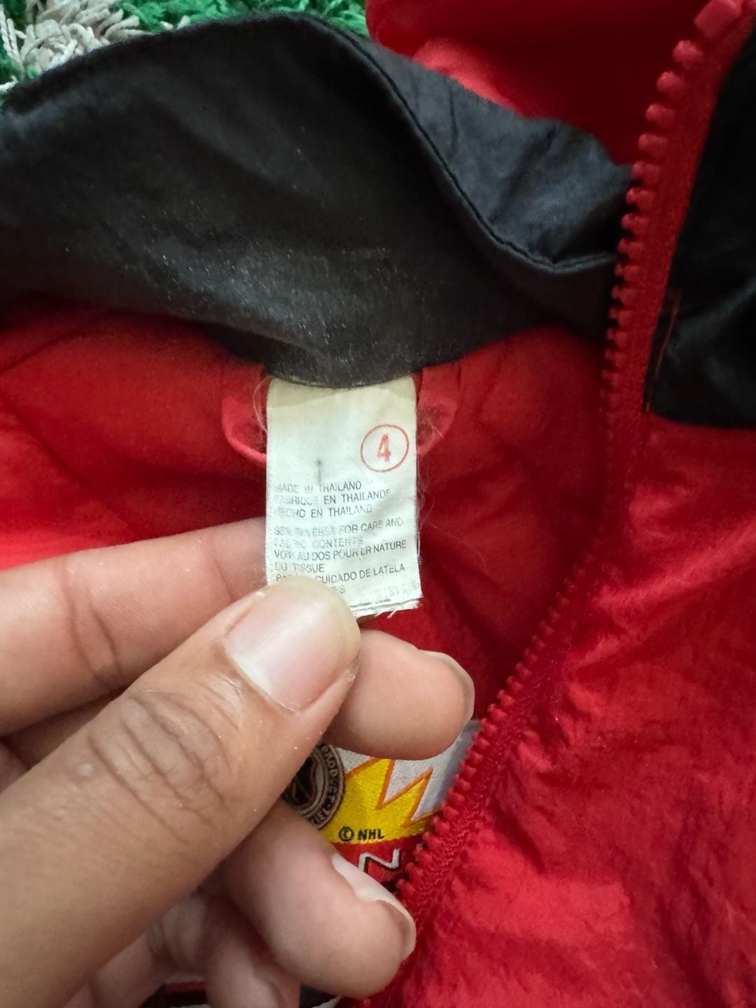 Vintage 90s Winning Goal New Jersey Devils Kids Puffer Jacket Size 4 5