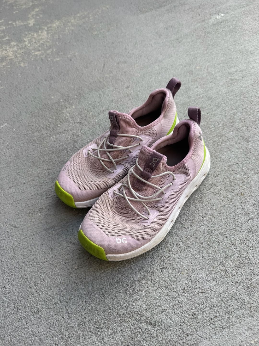 On Running Cloudleap Kids Mauve Kiwi Little Kids Sneakers 2