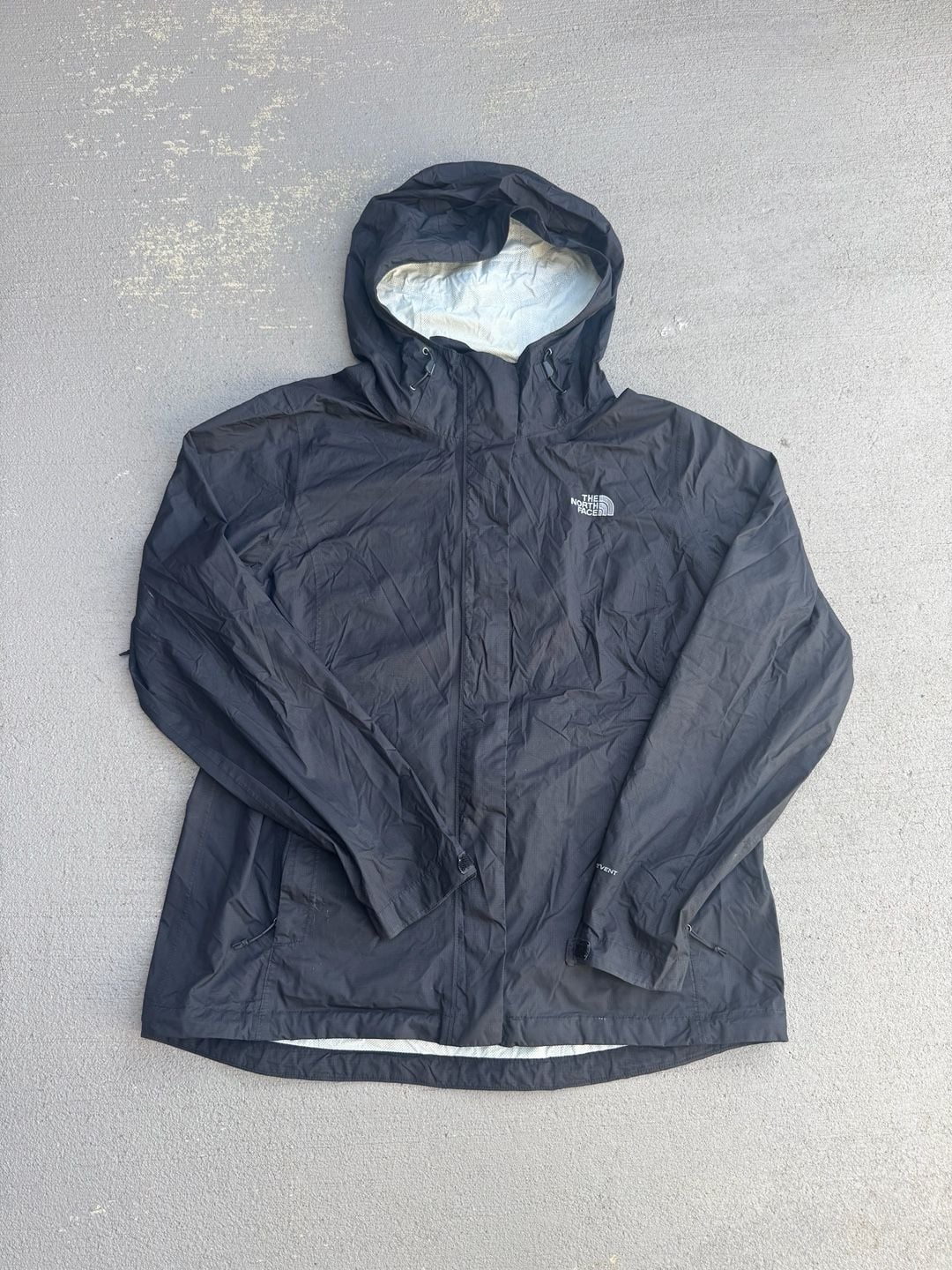 The North Face Women's DryVent Black Rain Jacket Windbreaker Size Large 2