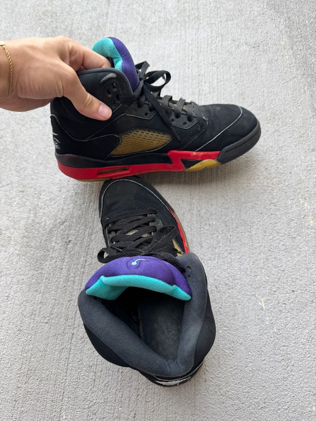 Air Jordan 5 Retro Top 3 Black 2020 Grape Metallic Fire Red (CZ1786-001) 5