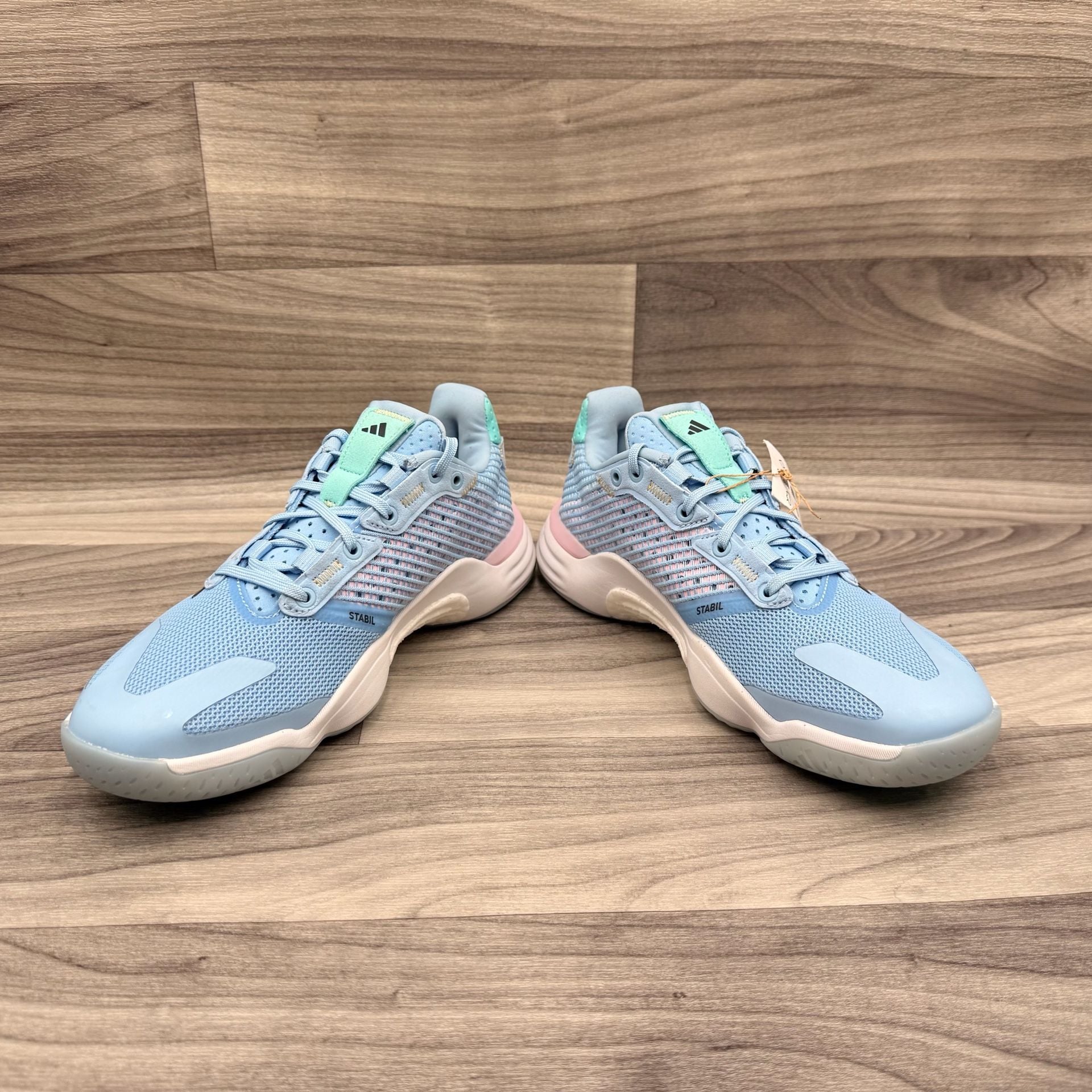 Adidas Stabil 16 Shoes Women, Glow Blue/Shadow Navy/Core Black NWOT 13