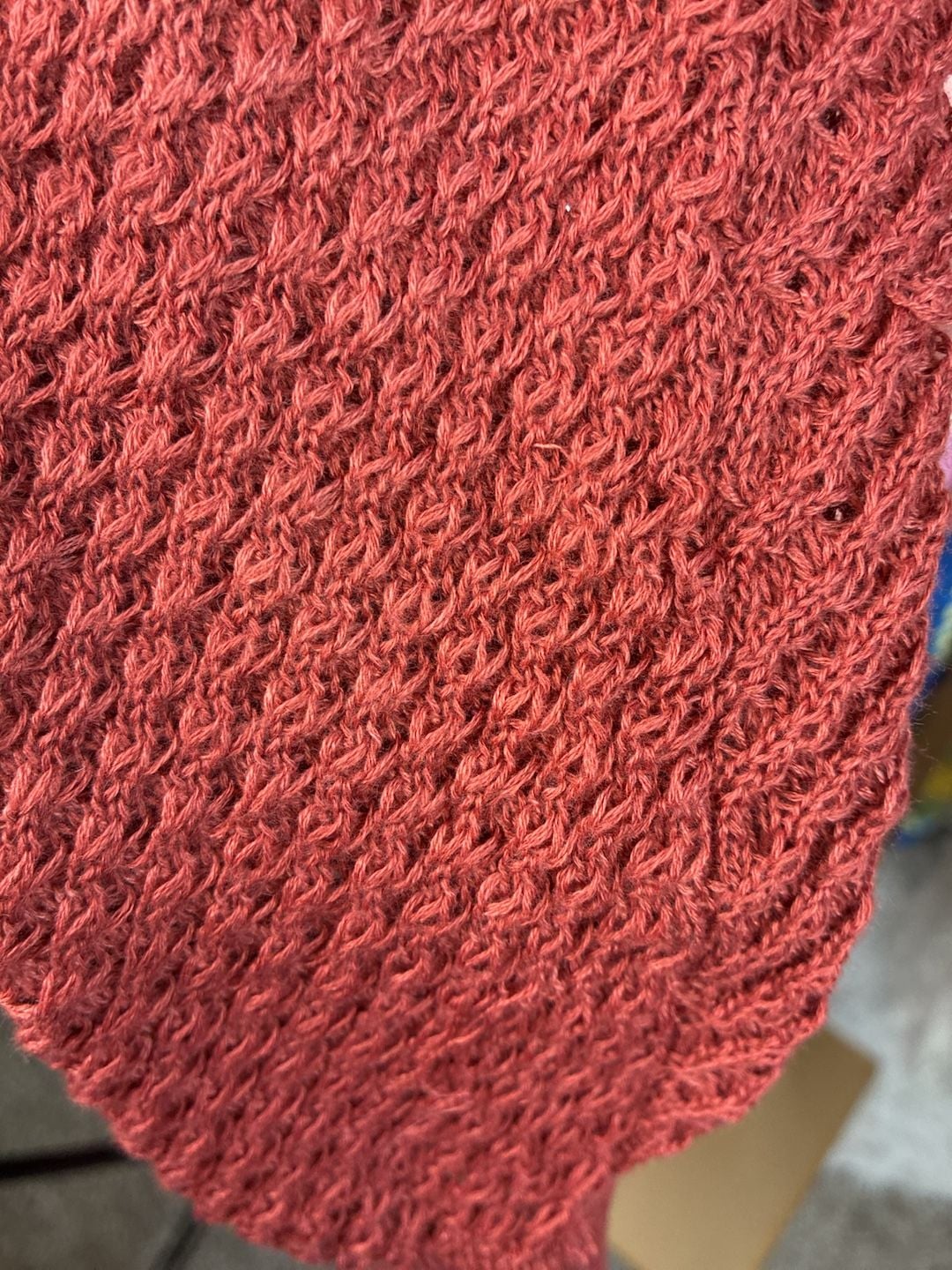 Lulus Rust Orange Open Knit Twist Back Cropped Sweater XS NWT 9