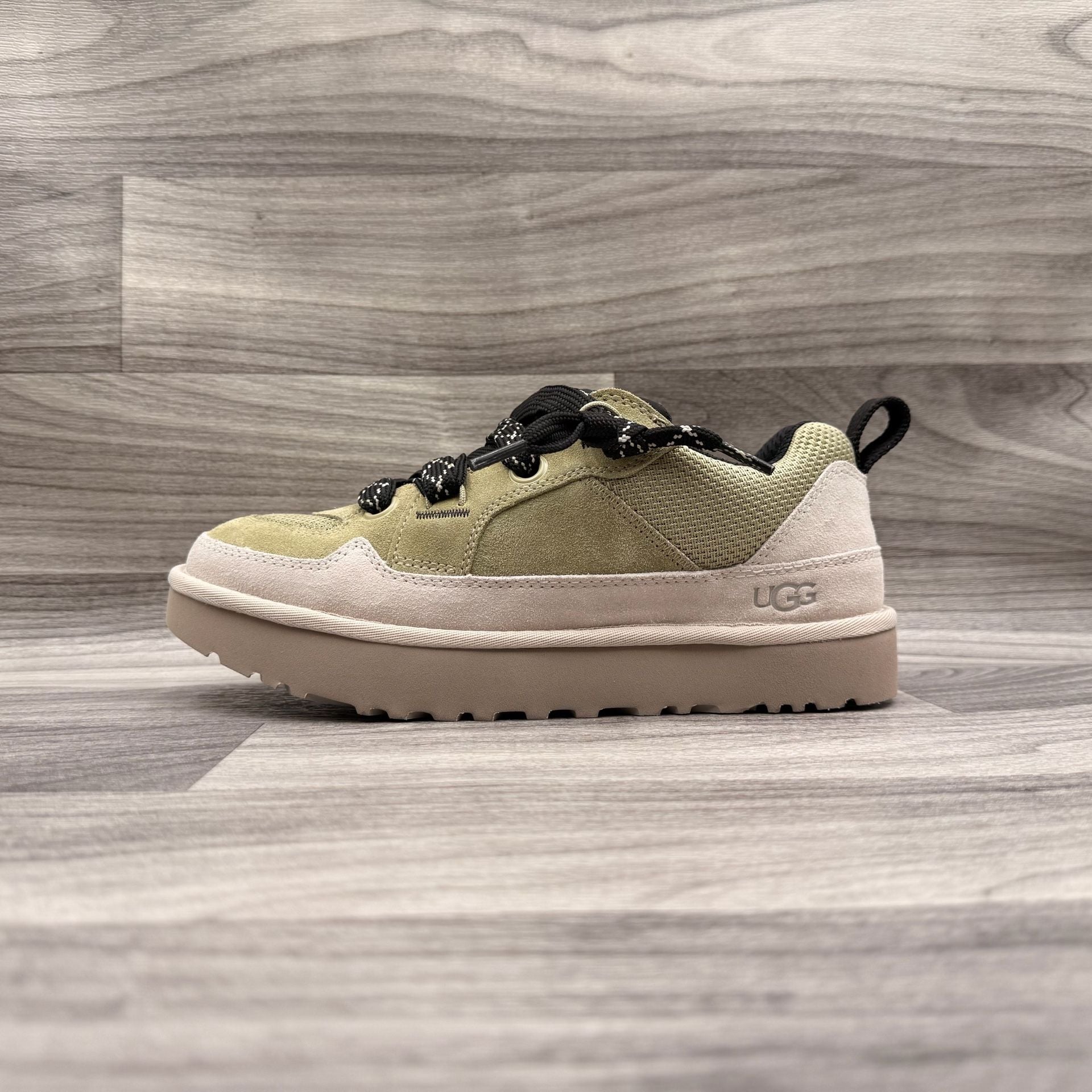UGG Men's Lo Lowmel Fashion Sneakers NWOT 1169493-MTY Muted Brass / Putty 14